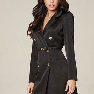 Bebe X-Naven Double-Breasted Trench Dress NWT